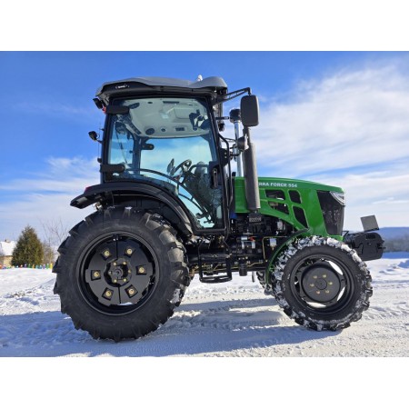 Трактор Terra Force 554LUX Pro із просторою кабіною, 50 к.с, 4х4, кондиціонер, Євронавіска на гаках з сергою